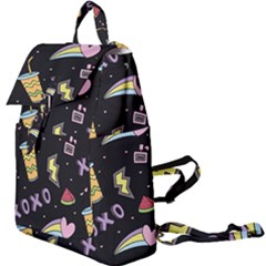 Cute-girl-things-seamless-background Buckle Everyday Backpack by Salman4z