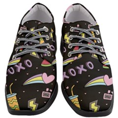 Cute-girl-things-seamless-background Women Heeled Oxford Shoes by Salman4z