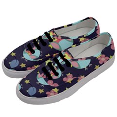 Owl-stars-pattern-background Men s Classic Low Top Sneakers by Salman4z