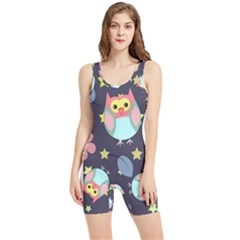 Owl-stars-pattern-background Women s Wrestling Singlet by Salman4z