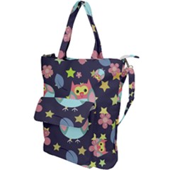 Owl-stars-pattern-background Shoulder Tote Bag by Salman4z