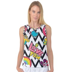 Vector-romantic-love-seamless-pattern Women s Basketball Tank Top by Salman4z