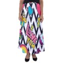 Vector-romantic-love-seamless-pattern Flared Maxi Skirt View1