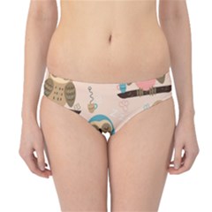 Seamless-pattern-owls-dream-cute-style-pajama-fabric Hipster Bikini Bottoms by Salman4z