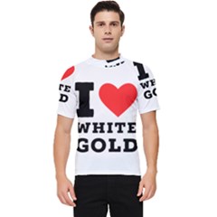 I Love White Gold  Men s Short Sleeve Rash Guard by ilovewhateva