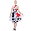 I love white gold  Halter Party Swing Dress  View2