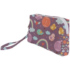 Cute-seamless-pattern-with-doodle-birds-balloons Wristlet Pouch Bag (small) by Salman4z