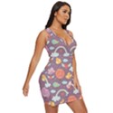 Cute-seamless-pattern-with-doodle-birds-balloons Draped Bodycon Dress View3