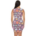 Cute-seamless-pattern-with-doodle-birds-balloons Draped Bodycon Dress View4