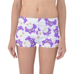 Purple-owl-pattern-background Boyleg Bikini Bottoms by Salman4z