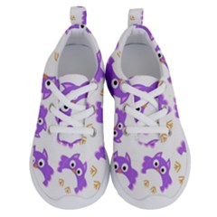 Purple-owl-pattern-background Running Shoes by Salman4z