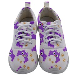 Purple-owl-pattern-background Mens Athletic Shoes by Salman4z