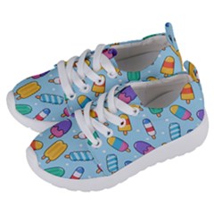 Cute-kawaii-ice-cream-seamless-pattern Kids  Lightweight Sports Shoes by Salman4z