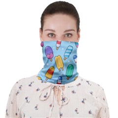 Cute-kawaii-ice-cream-seamless-pattern Face Covering Bandana (adult) by Salman4z