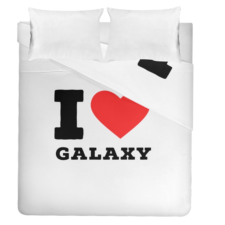 I love galaxy  Duvet Cover Double Side (Queen Size)