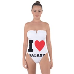 I Love Galaxy  Tie Back One Piece Swimsuit by ilovewhateva