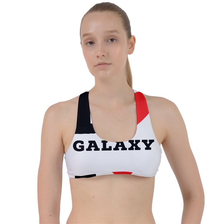 I love galaxy  Criss Cross Racerback Sports Bra