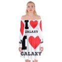 I love galaxy  Off Shoulder Skater Dress View1