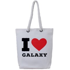 I Love Galaxy  Full Print Rope Handle Tote (small) by ilovewhateva