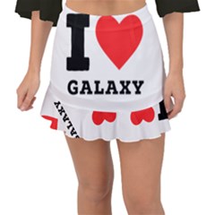 I Love Galaxy  Fishtail Mini Chiffon Skirt by ilovewhateva