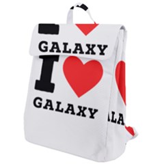 I Love Galaxy  Flap Top Backpack by ilovewhateva