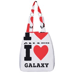 I Love Galaxy  Center Zip Backpack by ilovewhateva