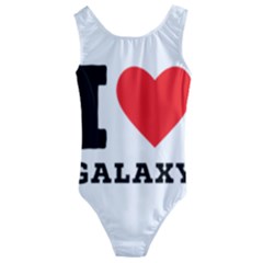 I Love Galaxy  Kids  Cut-out Back One Piece Swimsuit by ilovewhateva