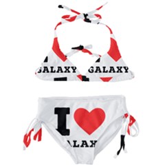 I Love Galaxy  Kids  Classic Bikini Set by ilovewhateva