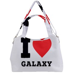 I Love Galaxy  Double Compartment Shoulder Bag by ilovewhateva