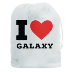 I Love Galaxy  Drawstring Pouch (3xl) by ilovewhateva