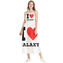 I Love Galaxy  Boho Sleeveless Summer Dress by ilovewhateva