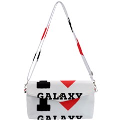 I Love Galaxy  Removable Strap Clutch Bag by ilovewhateva