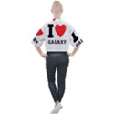 I love galaxy  Mock Neck Tee View2