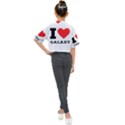 I love galaxy  Kids Mock Neck Tee View2