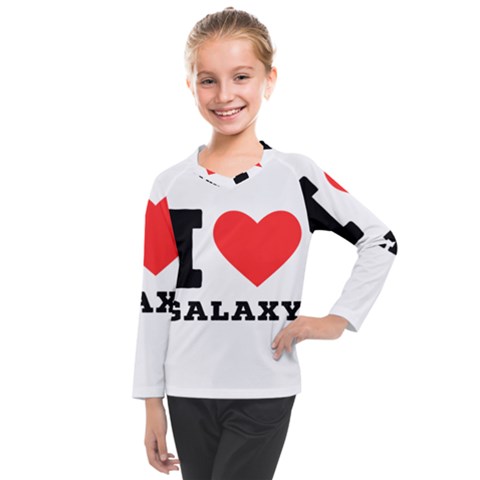 I Love Galaxy  Kids  Long Mesh Tee by ilovewhateva