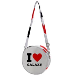 I Love Galaxy  Crossbody Circle Bag by ilovewhateva