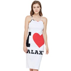 I Love Galaxy  Bodycon Cross Back Summer Dress by ilovewhateva