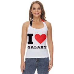 I Love Galaxy  Basic Halter Top by ilovewhateva