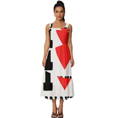 I Love Galaxy  Square Neckline Tiered Midi Dress by ilovewhateva