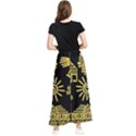 Maya-style-gold-linear-totem-icons Maxi Chiffon Skirt View2