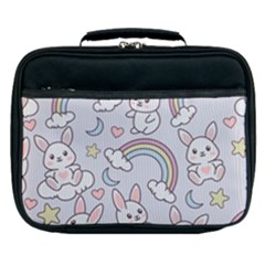 Seamless-pattern-with-cute-rabbit-character Lunch Bag by Salman4z