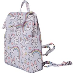 Seamless-pattern-with-cute-rabbit-character Buckle Everyday Backpack by Salman4z