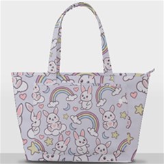 Seamless-pattern-with-cute-rabbit-character Back Pocket Shoulder Bag  by Salman4z