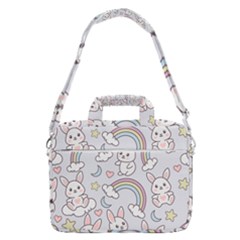 Seamless-pattern-with-cute-rabbit-character Macbook Pro 16  Shoulder Laptop Bag by Salman4z