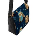 Seamless-pattern-owls-dreaming Flap Closure Messenger Bag (S) View2