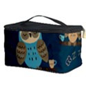 Seamless-pattern-owls-dreaming Cosmetic Storage View3