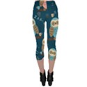 Seamless-pattern-owls-dreaming Capri Leggings  View2