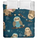 Seamless-pattern-owls-dreaming Duvet Cover Double Side (California King Size) View2