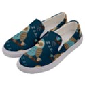 Seamless-pattern-owls-dreaming Men s Canvas Slip Ons View2