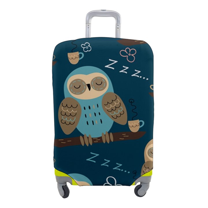 Seamless-pattern-owls-dreaming Luggage Cover (Small)